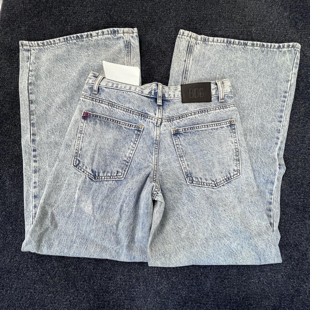 BDG Jeans Womens 28 Blue High Rise Wide Leg Denim Urban Outfitters New 90s Style